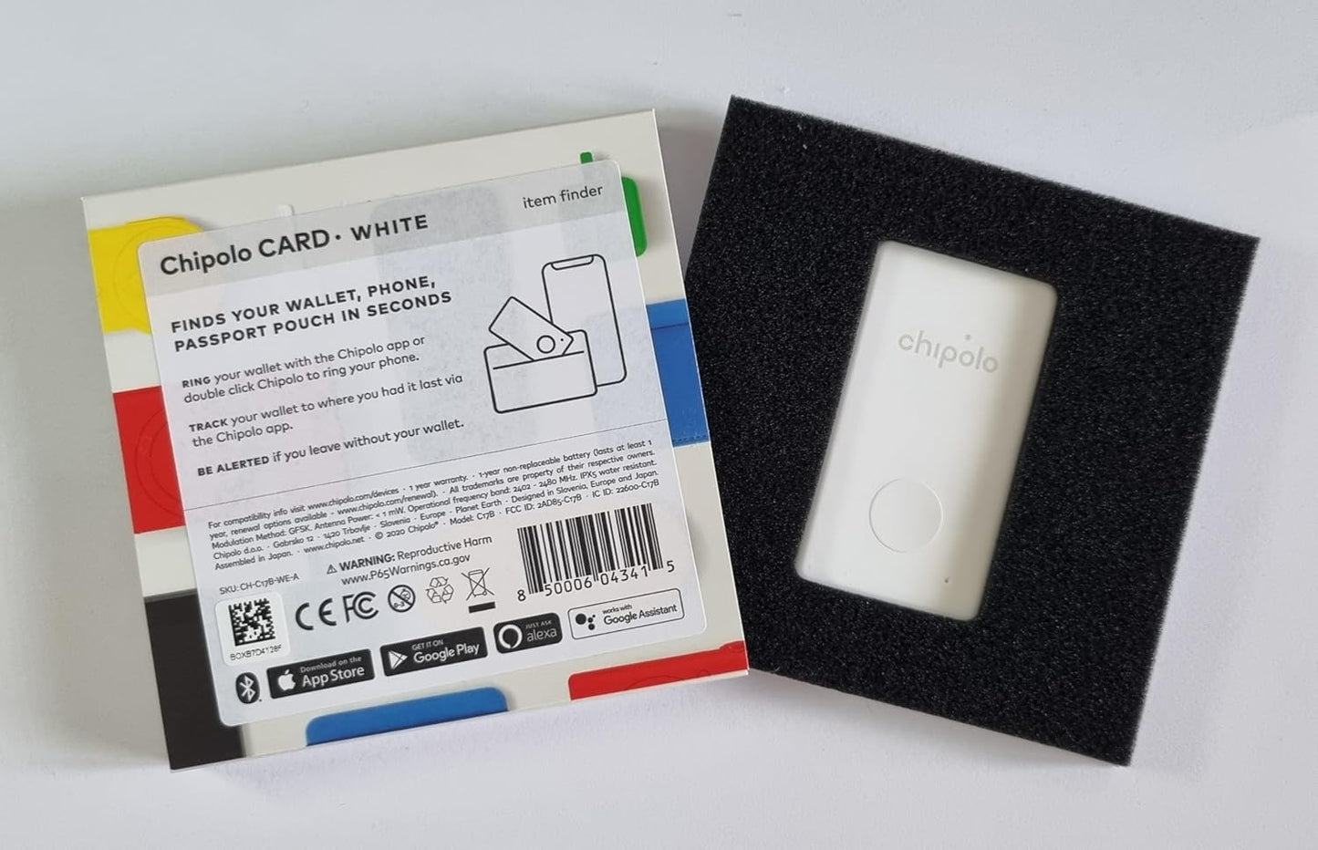 ONE Card - Wallet Tracker, Bluetooth Finder for Wallet, Passports, Item Finder, Premium Features, Out of Range Alerts, Works with App (Ios & Android Compatible)